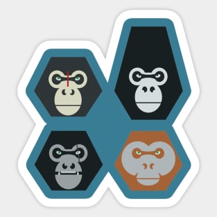 Planet of the Primates (Faded) Sticker